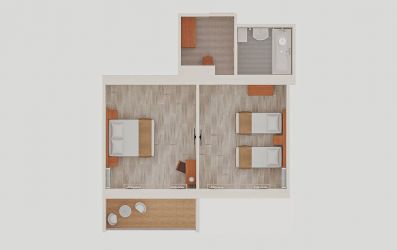 Family standart 4-местный 2-комнатный